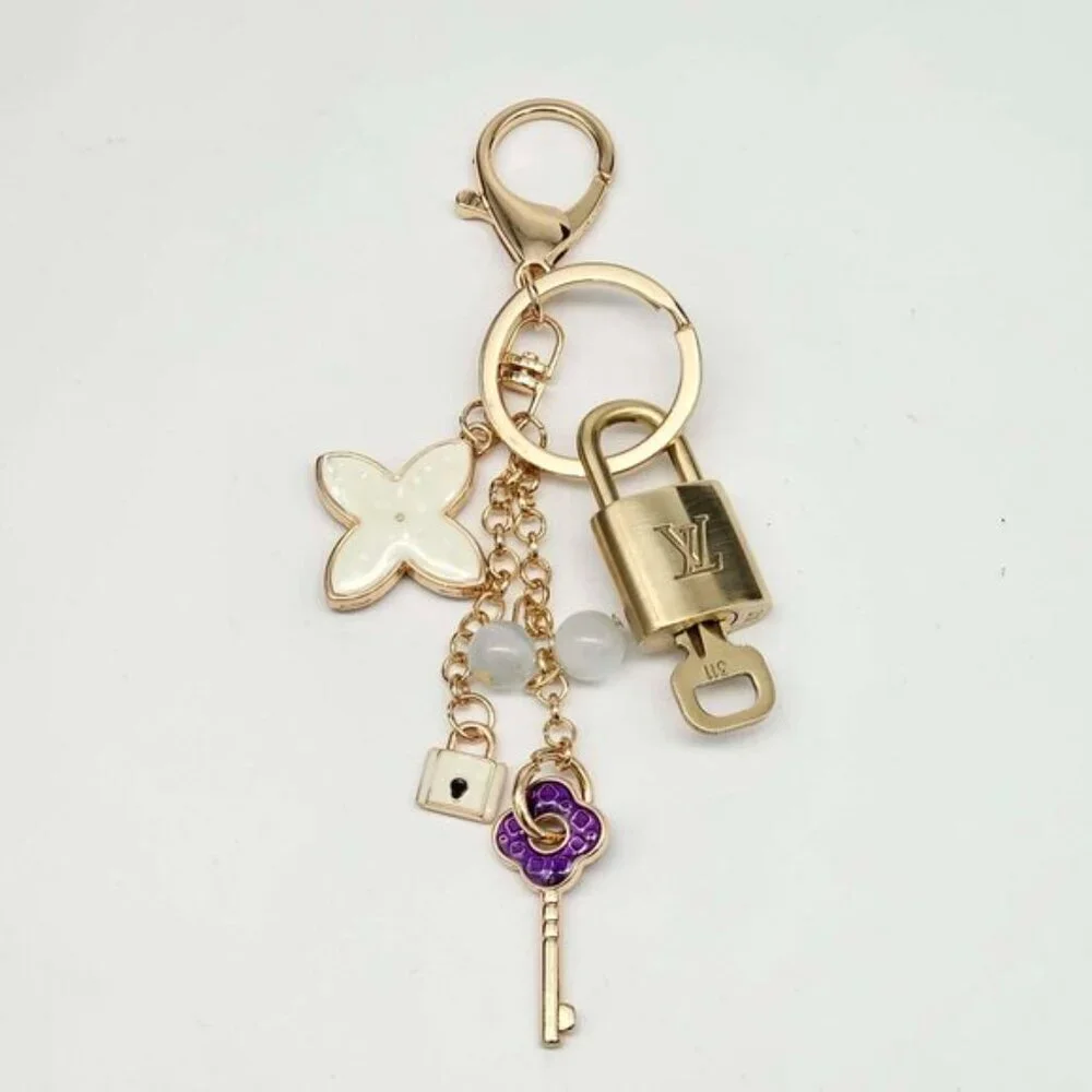 Authentic Louis Vuitton Gold Lock & Key ✨ Bag Charm Unbranded Keychain